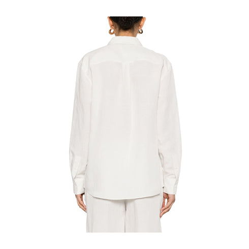Calvin Klein Camicia Camicia Donna in lino dal fit regolare 34 - Francavilla Moda